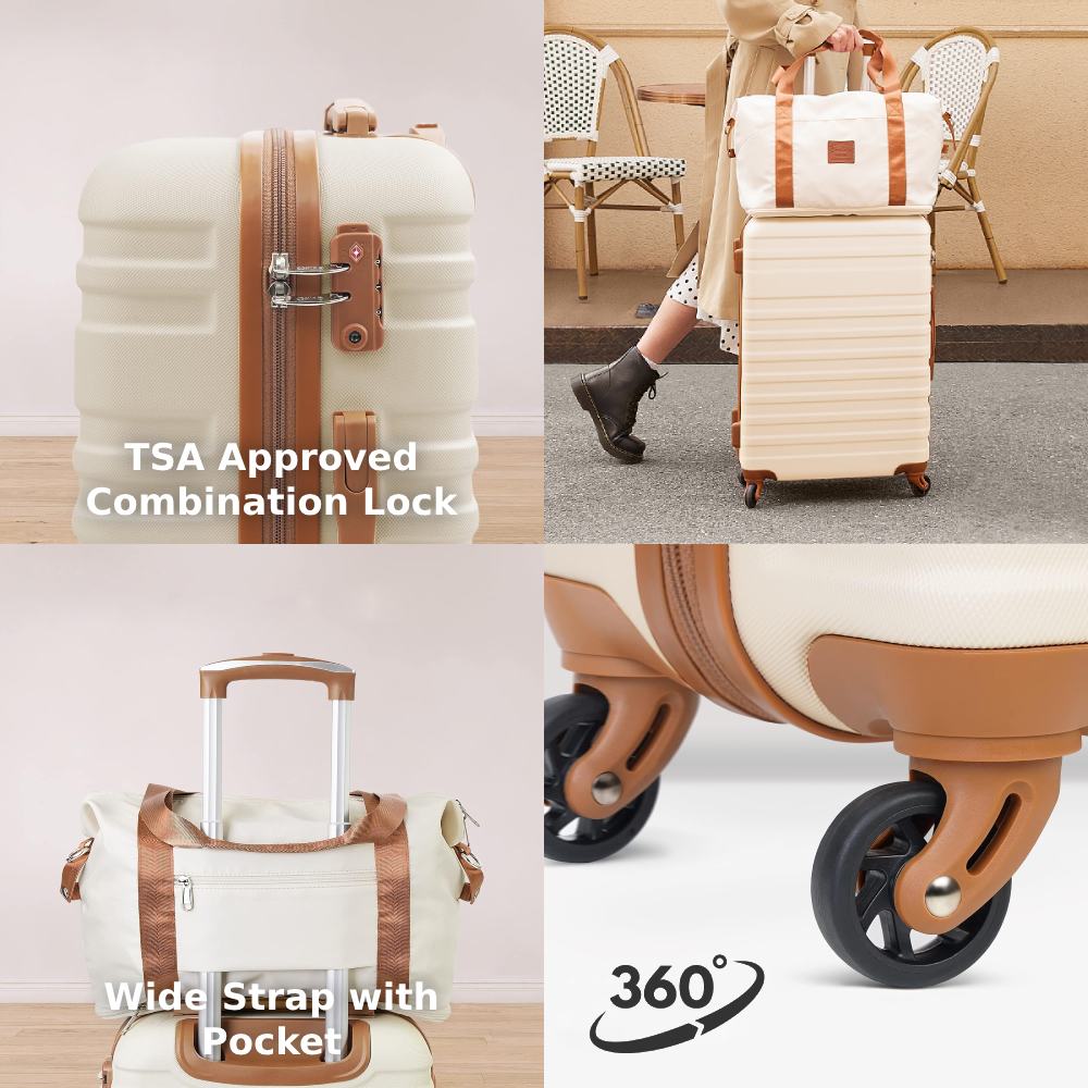 3-piece Hard Shell Carry On Luggage: image 2