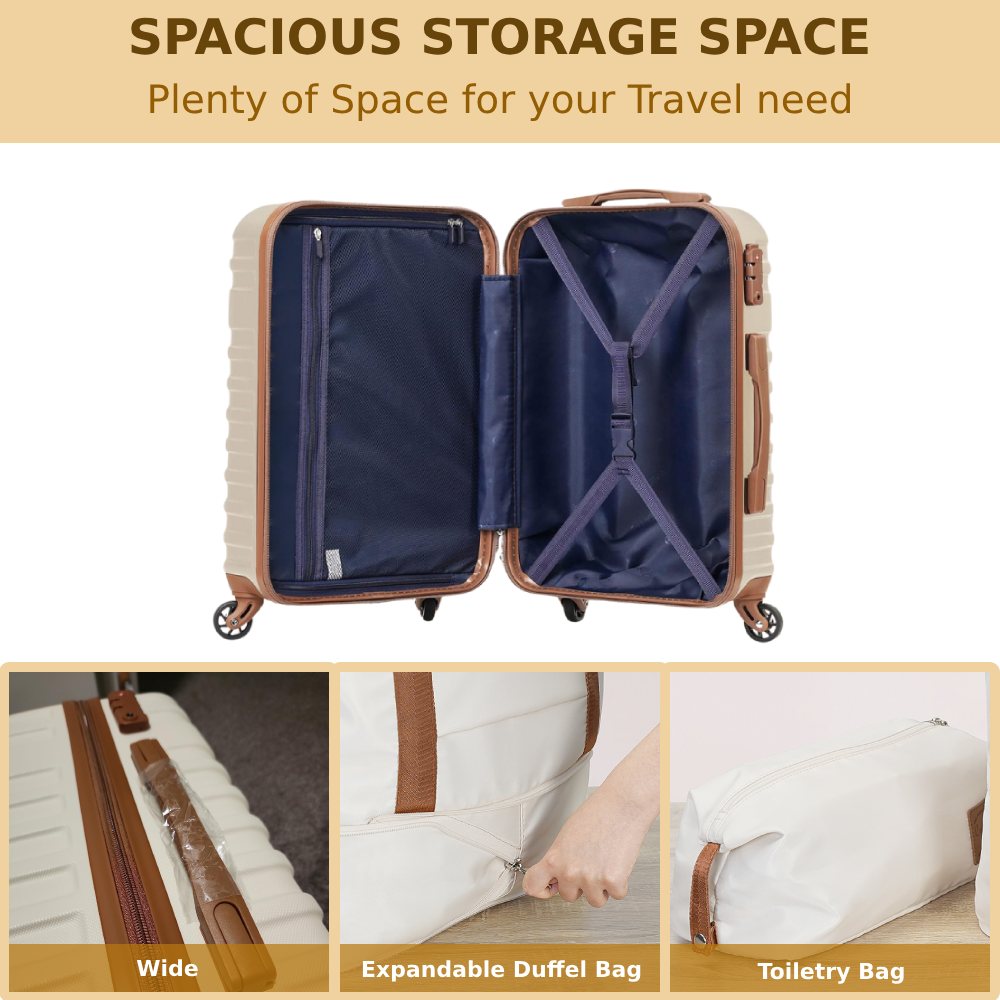 3-piece Hard Shell Carry On Luggage: image 3