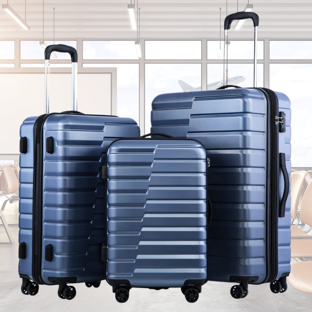 Hard Shell Luggage Sets (Grey): image 2