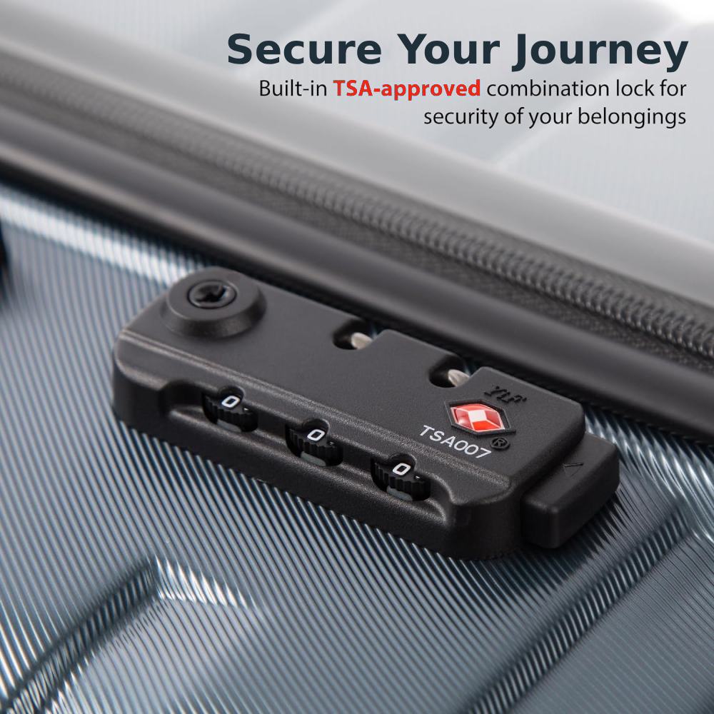 Hard Shell Luggage Sets (Grey): image 4